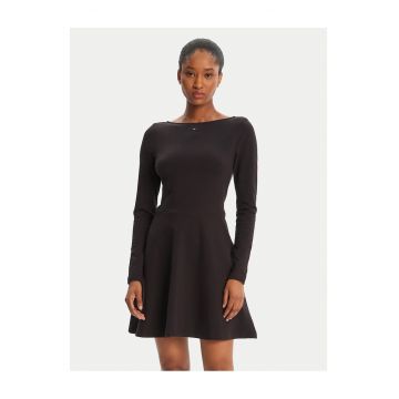 Rochie casual de dama  negru - mini