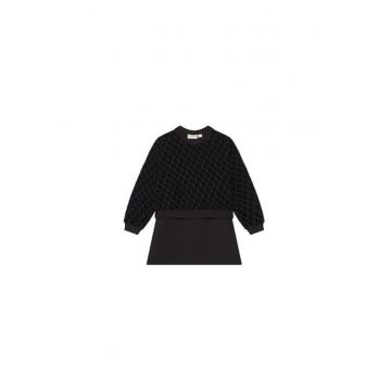 Rochie casual Fete -  Negru - 74% bumbac - 21% poliester reciclat - 5% elastan - 12 ani