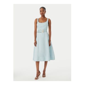 Rochie casual -  turcoaz - fara maneci - lyocell-in - Albastru