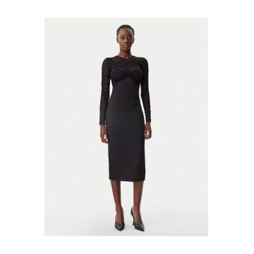 Rochie cocktail Femeie -  neagra - poliester - fermoar -