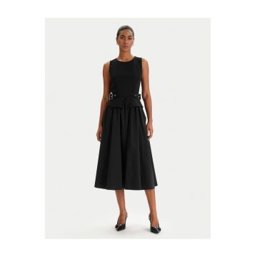 Rochie cocktail -  neagra - poliester - fermoar
