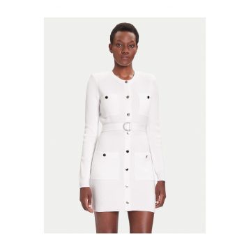 Rochie dama -  tricotata - viscoza alb -
