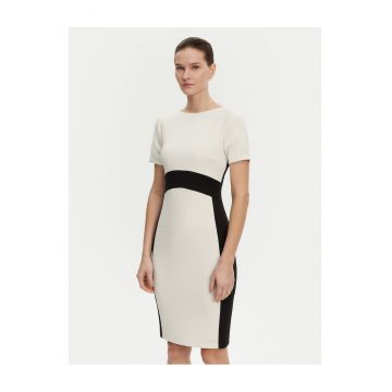 Rochie de cocktail dama  ecru/negru - 2 culori