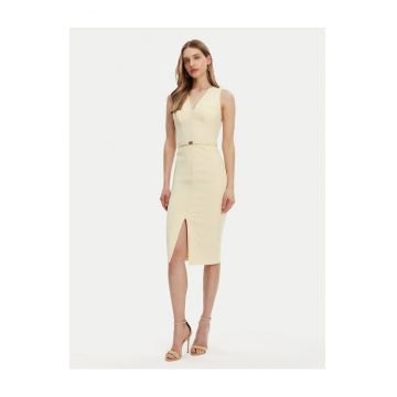 Rochie de cocktail dama -  galben