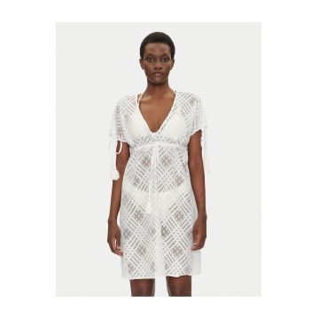 Rochie de plaja  alba - fabricatie usoaradwqfwqd - Alb