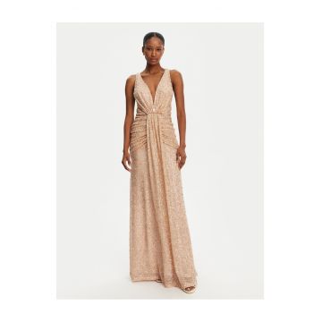 Rochie de seara de dama  aurie