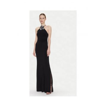 Rochie de seara lunga cu model uni