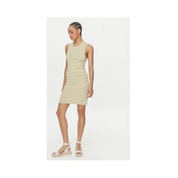 Rochie de vara Dama -  Bej - 67% modal - 27% poliester - 4% elastan -