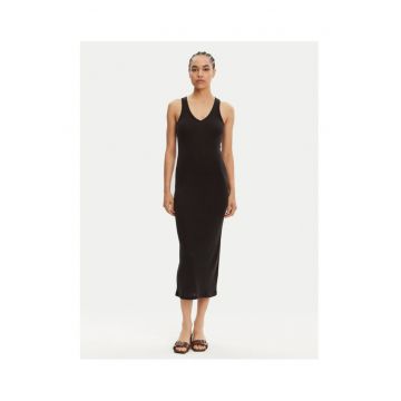 Rochie de zi Femei -  Negru - 100% lyocell