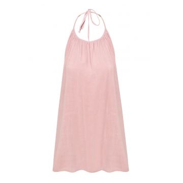 Rochie din amestec de in cu decolteu in V Sola