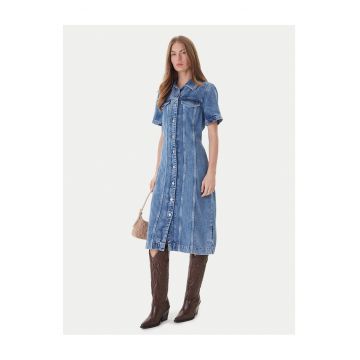 Rochie din denim pentru femei  albastru -