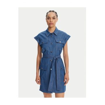 Rochie din denim pentru femei  albastru