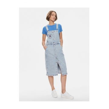 Rochie din denim pentru femei  albastru -