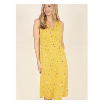 Rochie galbena cu model  S