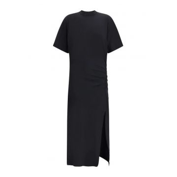 Rochie lunga -  Marvin - Bumbac - Negru -