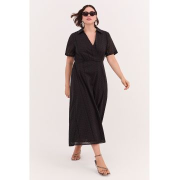Rochie petrecuta din bumbac - Negru