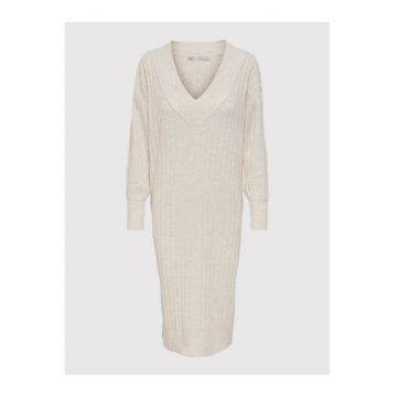 Rochie-pulover midi cu croiala lejera New