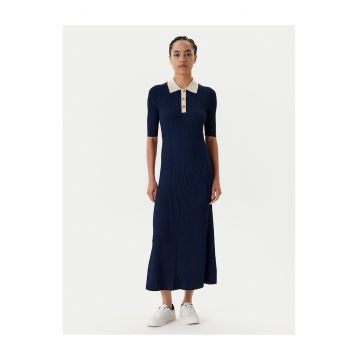 Rochie tricotata -  bleumarin - dama