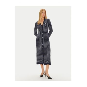 Rochie tricotata -  bleumarin - femei