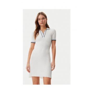 Rochie tricotata cu maneci scurte