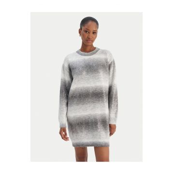 Rochie tricotata de dama  culoare gri