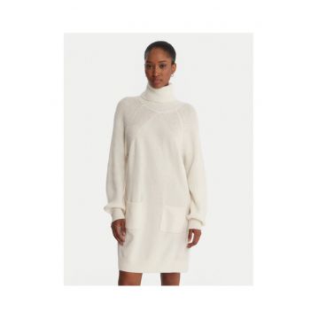 Rochie tricotata de dama  ecru -