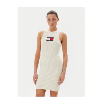 Rochie tricotata de dama  ecru -