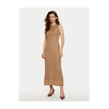 Rochie tricotata de dama  maro - 2 caracteristici reprezentative