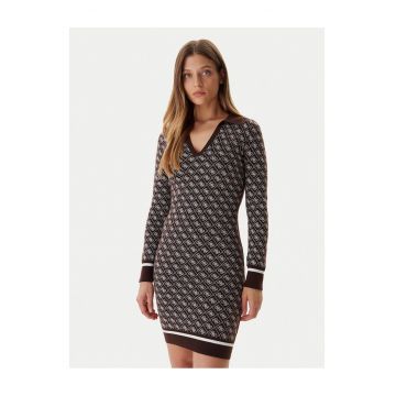 Rochie tricotata de dama  maro -