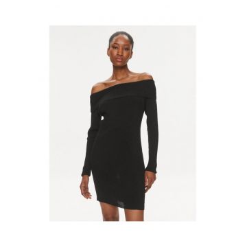 Rochie tricotata de dama  negru