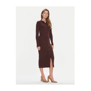 Rochie tricotata de dama  visiniu -