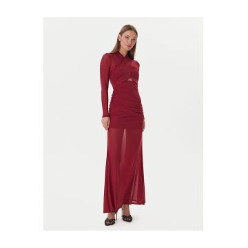Rochie  bordeaux nylon
