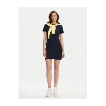 Rochie casual dama  bleumarin - material usor