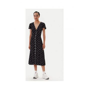 Rochie casual Dama -  negru - 100% viscoza