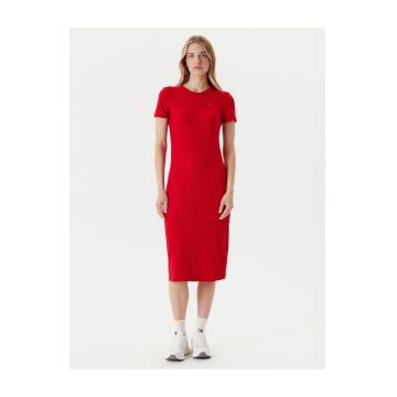 Rochie casual dama  rosu - fabricatie de calitate