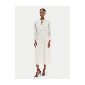 Rochie casual  din poliester reciclat - Ecru