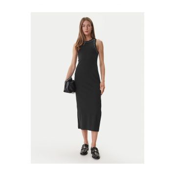Rochie casual -  neagra - bumbac