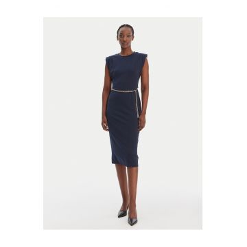 Rochie cocktail Femei -  bleumarin - poliester - fermoar