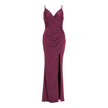 Rochie dama  5AI075HK - Poliester - 67974 - Visiniu