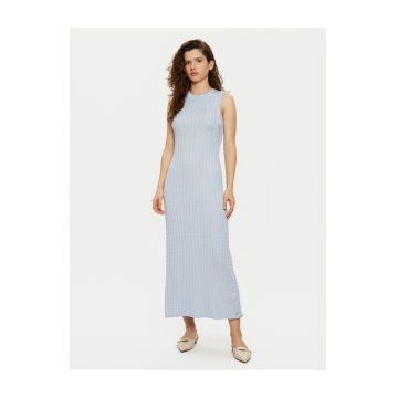 Rochie dama  albastru deschis - tricotata