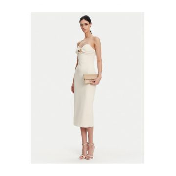 Rochie de cocktail dama  culoare ecru