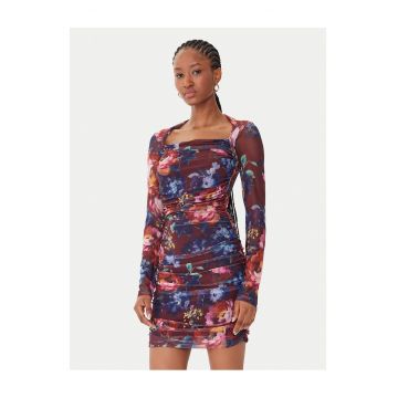 Rochie de cocktail dama  multicolor - material de calitate