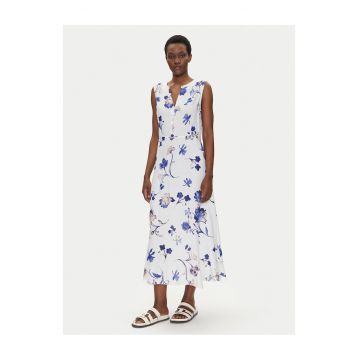 Rochie de vara dama  alb - albastru - 2 culori