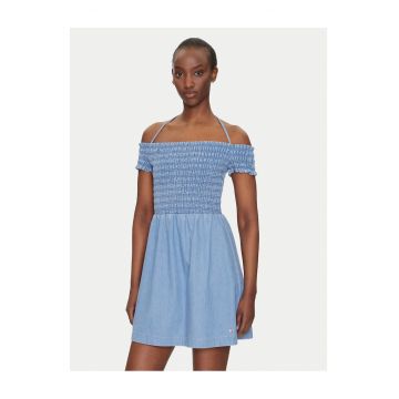 Rochie de vara dama  albastru - 100% bumbac