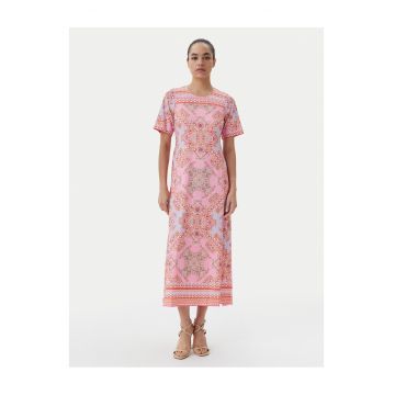 Rochie de vara dama -  roz - colorat