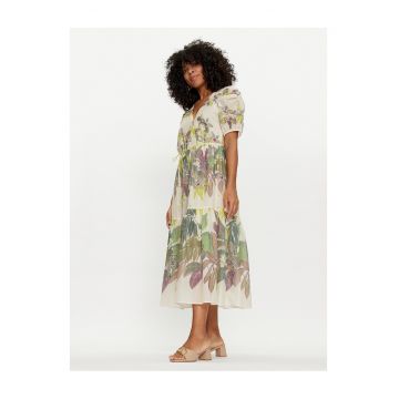 Rochie de vara dama  verde/bej