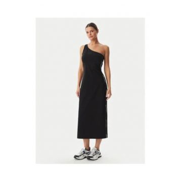 Rochie de vara -  neagra - bumbac-elastan - fara maneca -