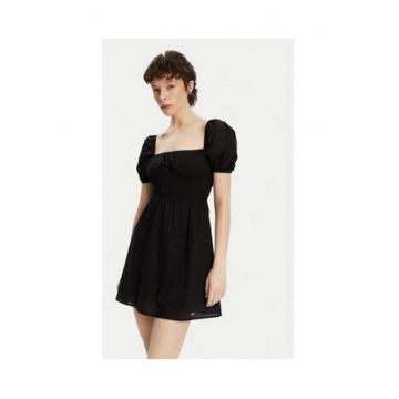 Rochie de vara -  negru - 50% bumbac organic - 50% bumbac