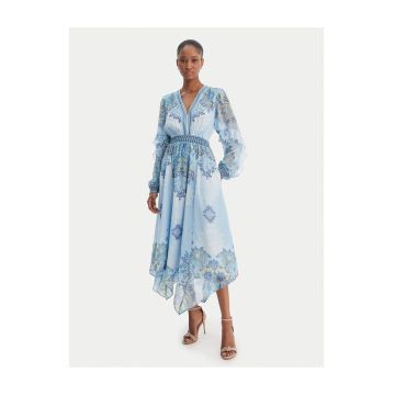 Rochie de vara -  poliester - albastru