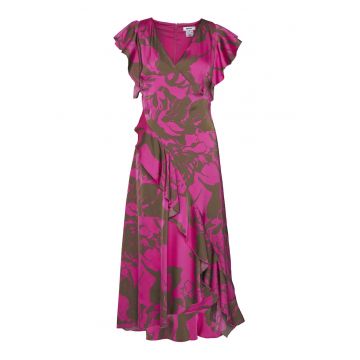 Rochie de vara -  poliester - roz